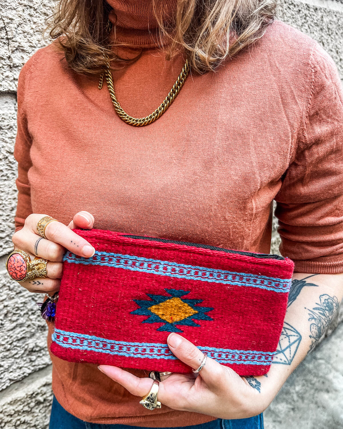 Pochette Lana Rojo Oaxaca