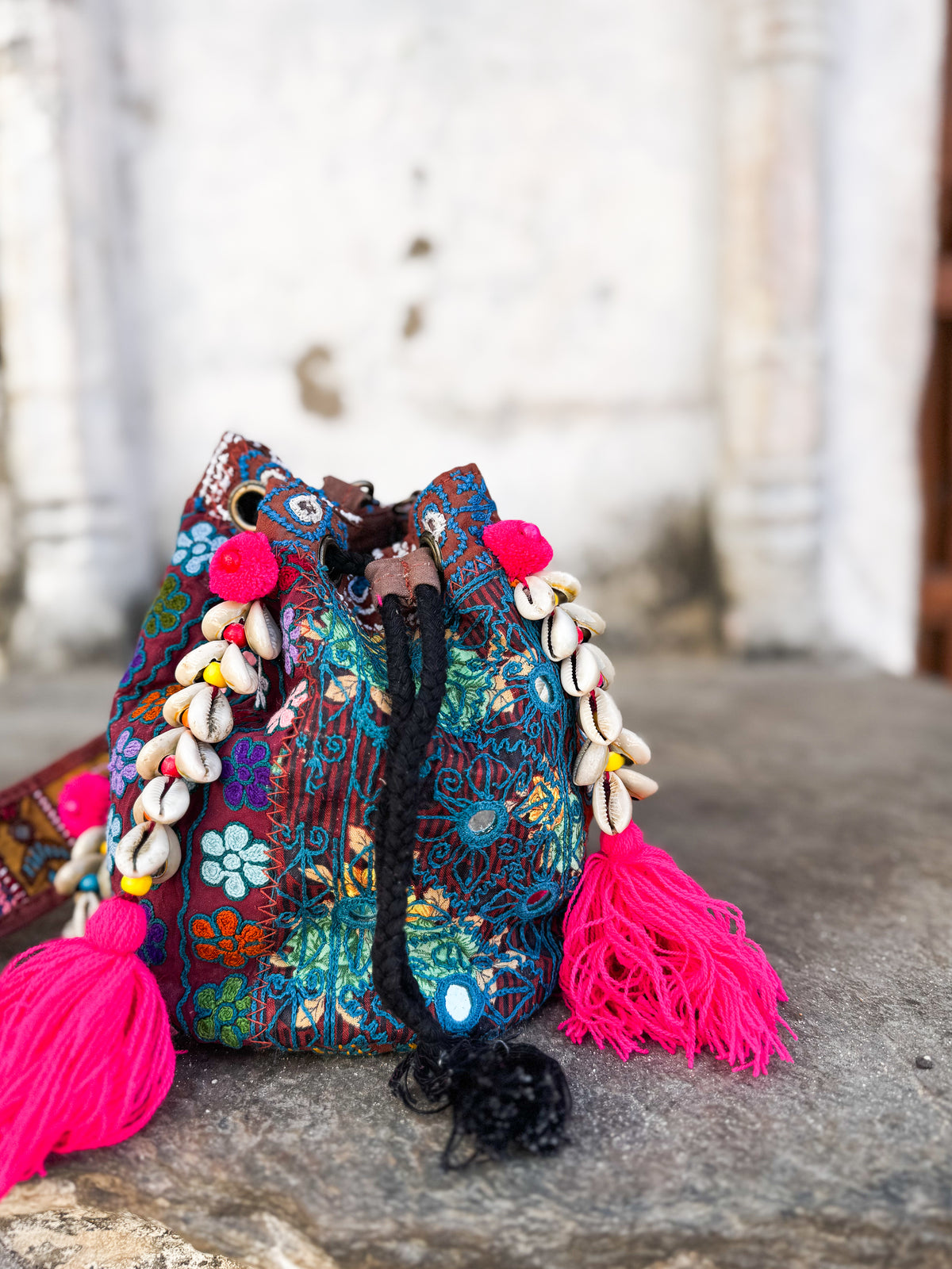 BORSA PICCOLA BANJARA CIELO