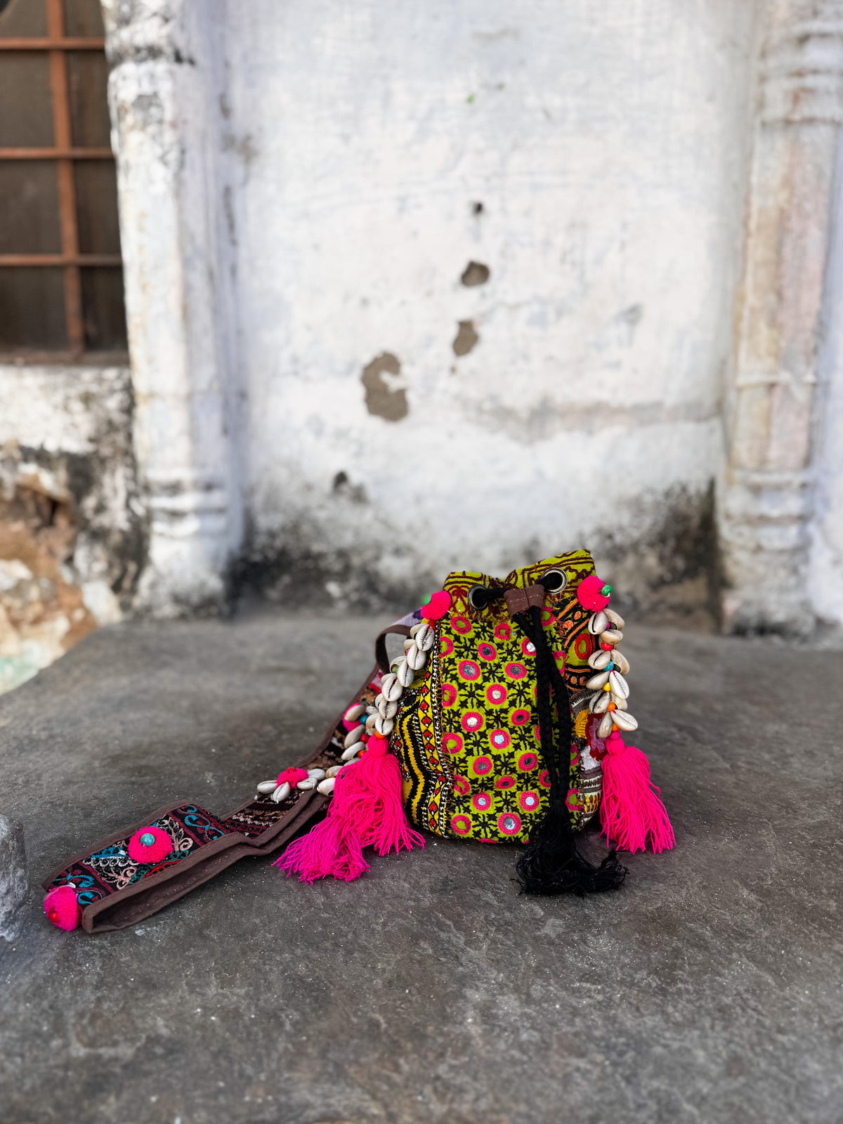 BORSA PICCOLA BANJARA LIME
