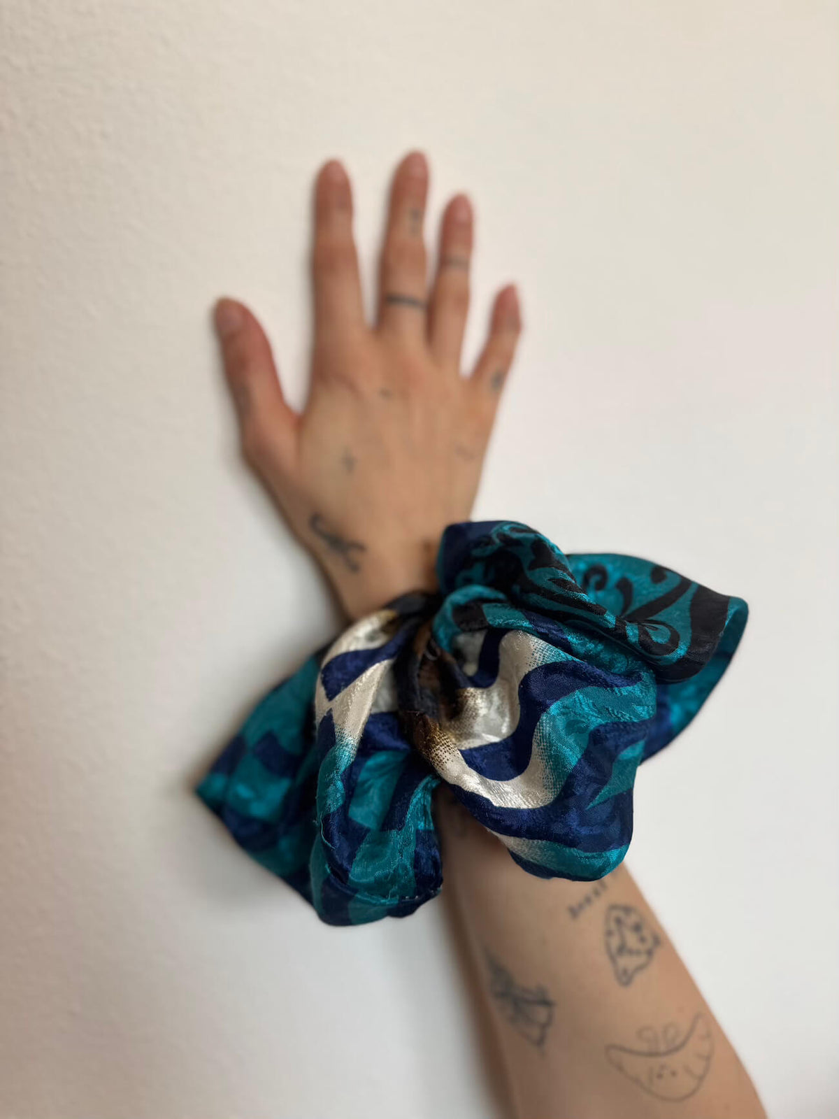 SCRUNCHIE SETA - OCEAN