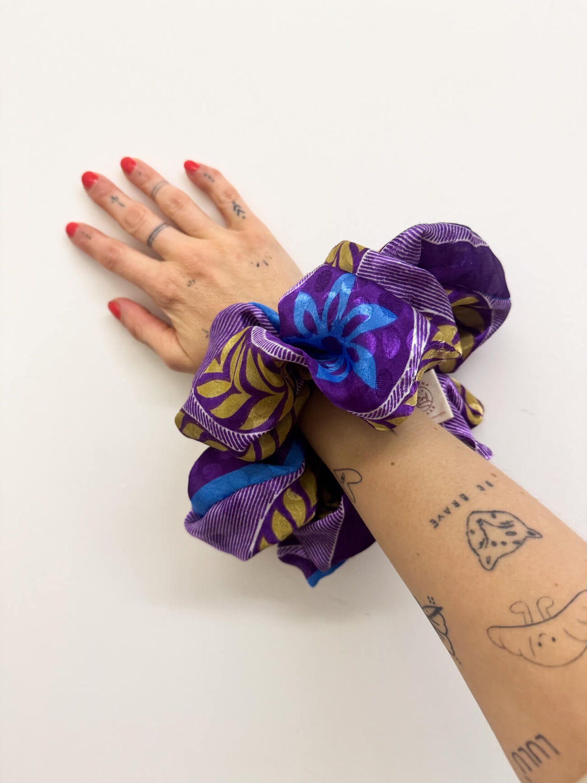 SCRUNCHIE SETA -NAVY