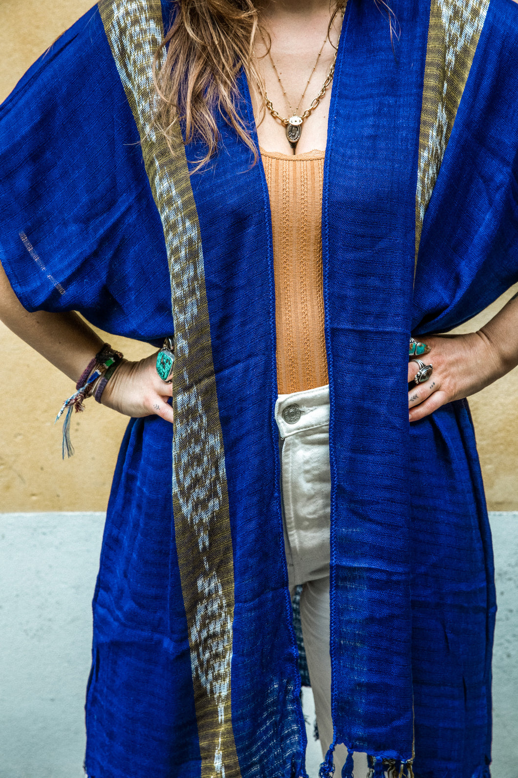 Kimono Blu y Oro